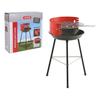 Algon Red Black Freestanding Charcoal Barbecue (51.5 X 41 X 65 Cm)