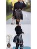Women's Sexy Solid Color PU Mini A-line Skirt