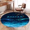 Avatar Pattern Round Rug, Indoor/Outdoor Mat, for Picnic, Gameroom, Bedroom, Office, Living Room, Home Decor Carpet, Birthday Gift