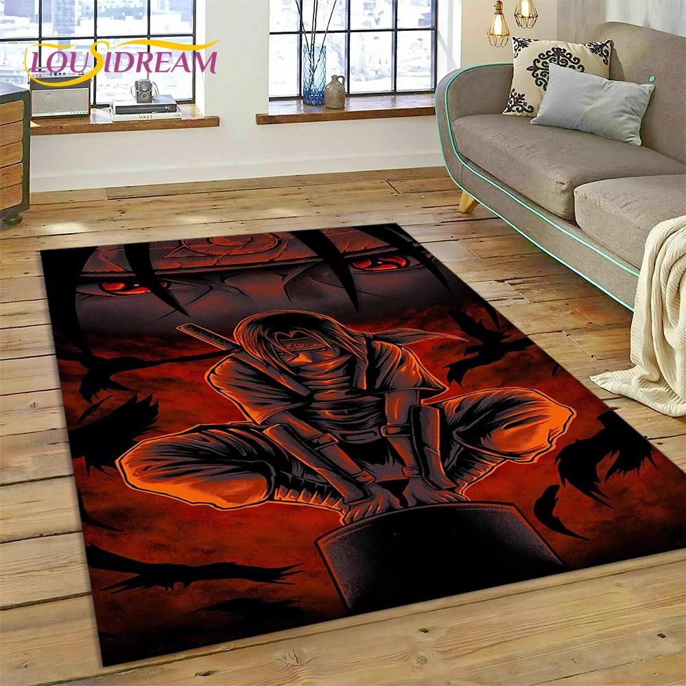 Cartoon 3D I-Itachi Japan Anime  Area Rug,Carpet Rug for Living Room Bedroom Sofa Doormat Decoration, Kids Non-slip Floor Mat