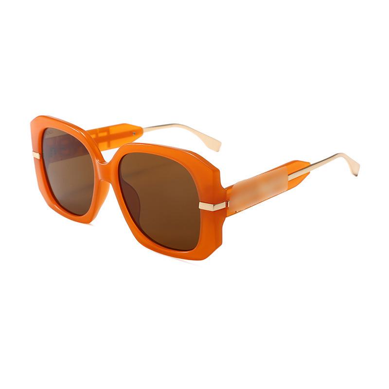 Vintage-Inspired European and American Large Frame Letter Sunglasses for Women