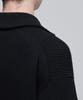 Musinsa Standard Relaxed Ribbed Knit Zip-Up [Black]