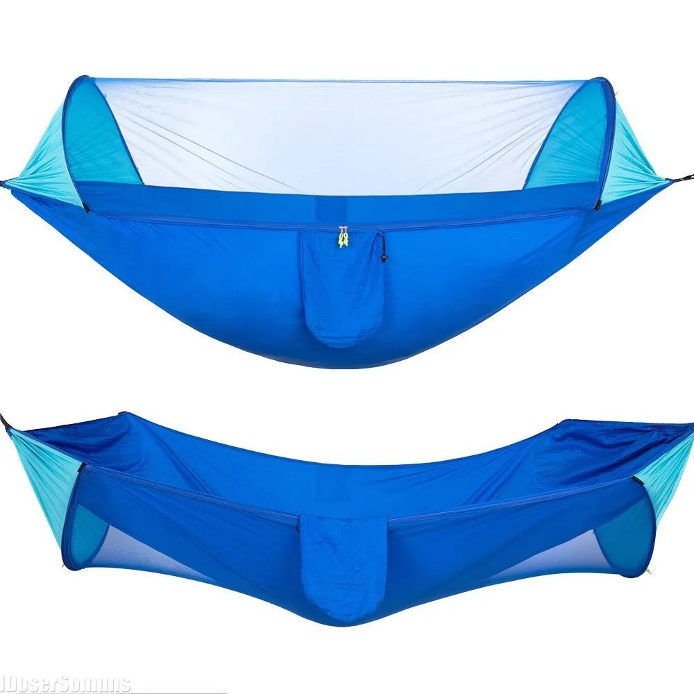 Nylon Schaukel Hängematte Zelt Langlebig Wasserdicht Mückenschutz Hängende Hängematte Tragbar Überleben Outdoor Camping Ausrüstung Möbel