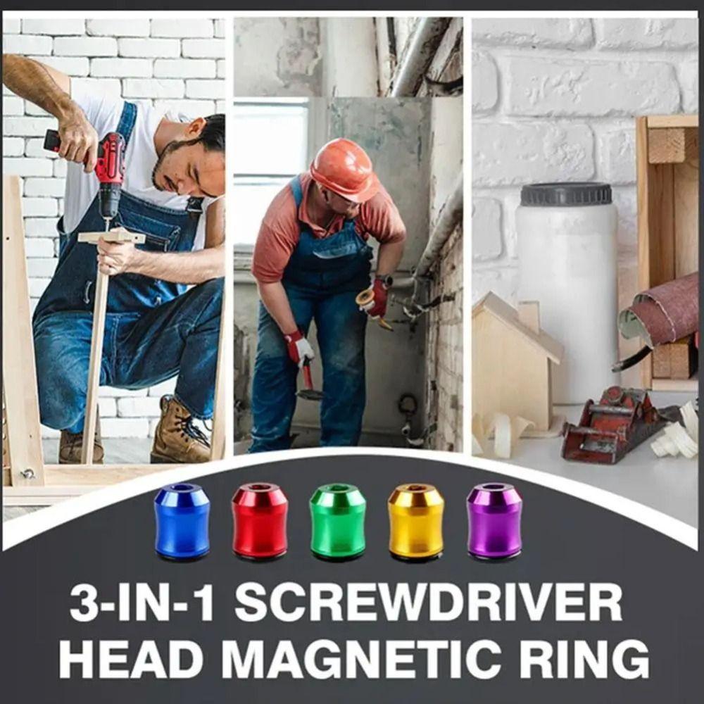 High Hardness Magnetizer Demagnetizer Magnetic Ring Drill Bit Set  Manual Screwdrivers