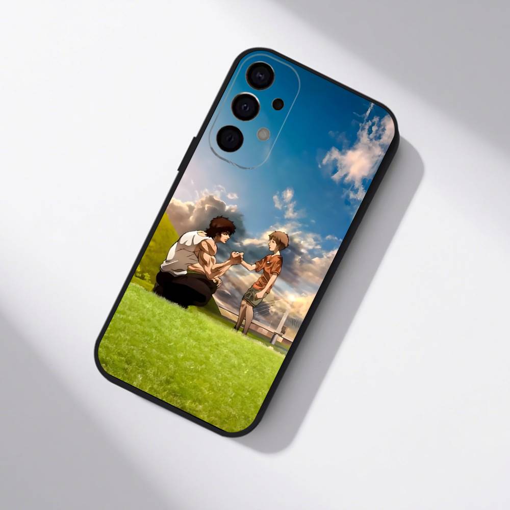 Baki Anime H-Hanma Phone Case For Samsung S25,S24,S21,S22,S23,S30,Ultra,S20,Plus,Fe,Lite,5G Black Cover
