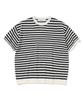 KNITTED Boucle Stripe Round Knit Ivory