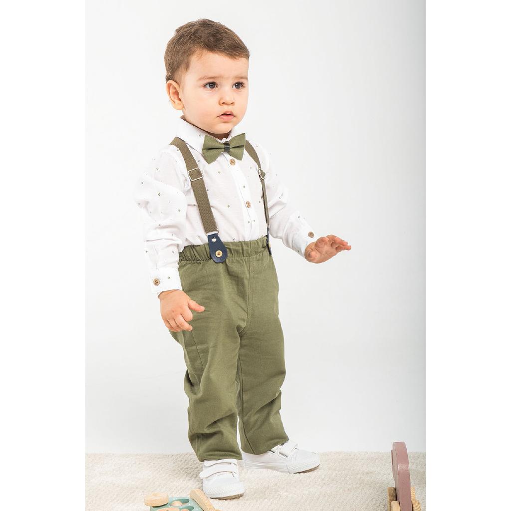 1-5 Years 4 Piece Bowtie And Slopephone Suit Baby Set