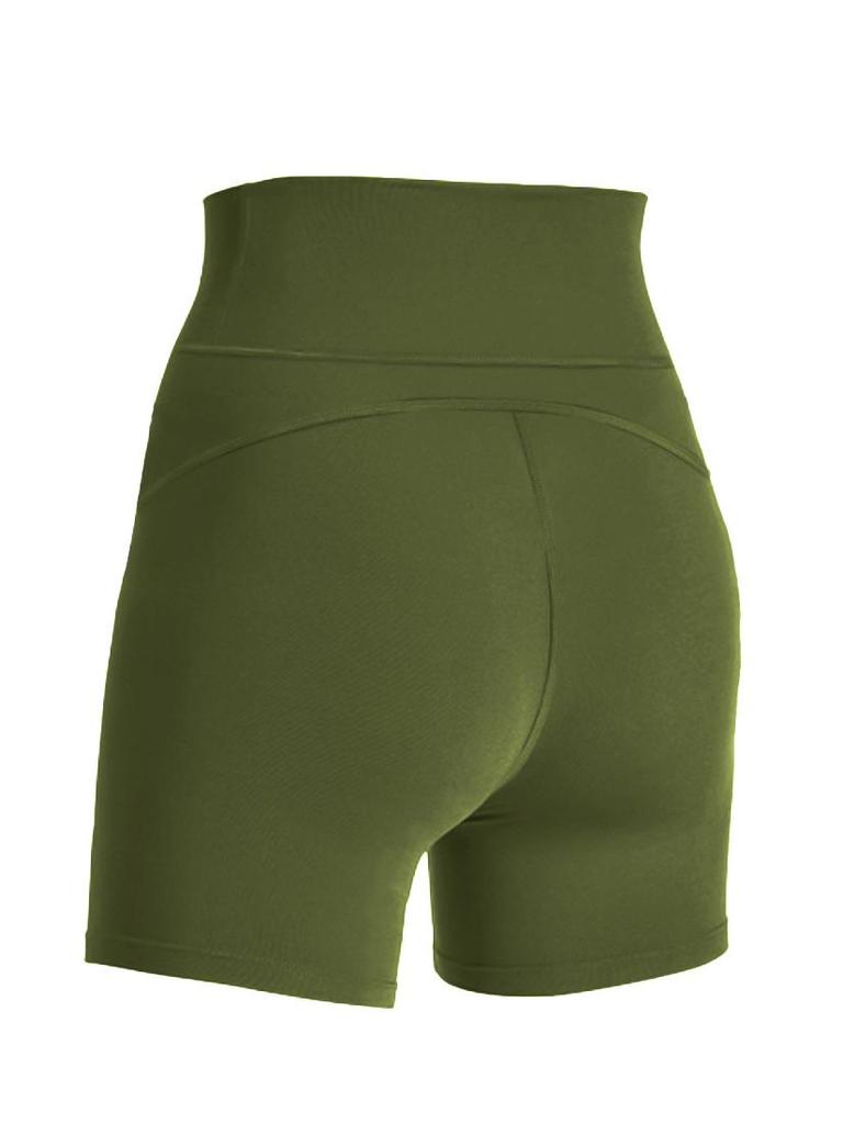 High Waist Hip Lift Yoga Shorts - Women's Slimming, Anti-Exposure Running Leggings