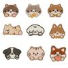 55KF 9 Pcs Cartoon Animal Embroidered Patches Dogs Iron On Patches Repair Patches Sewing On Applique Patches for Clothes Bag