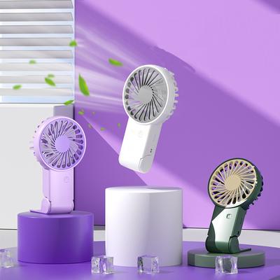 USB Rechargeable Foldable Handheld Fan - Fashion Desktop Outdoor Portable Fan