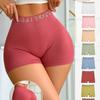 Women's Spring and Autumn Fashion Casual Letter Knit Sports High Waist Boxers