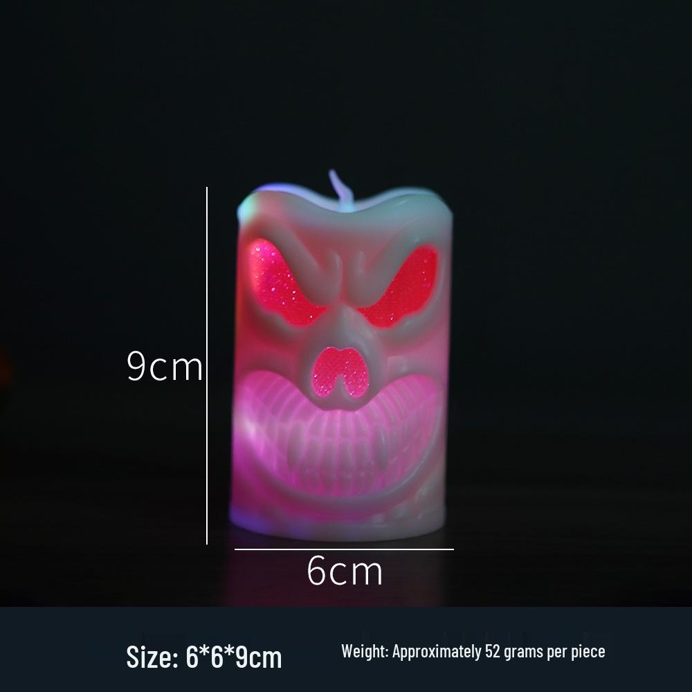 LED Halloween Pumpkin Lantern Candle Lamp – Decorative Night Light Ornament