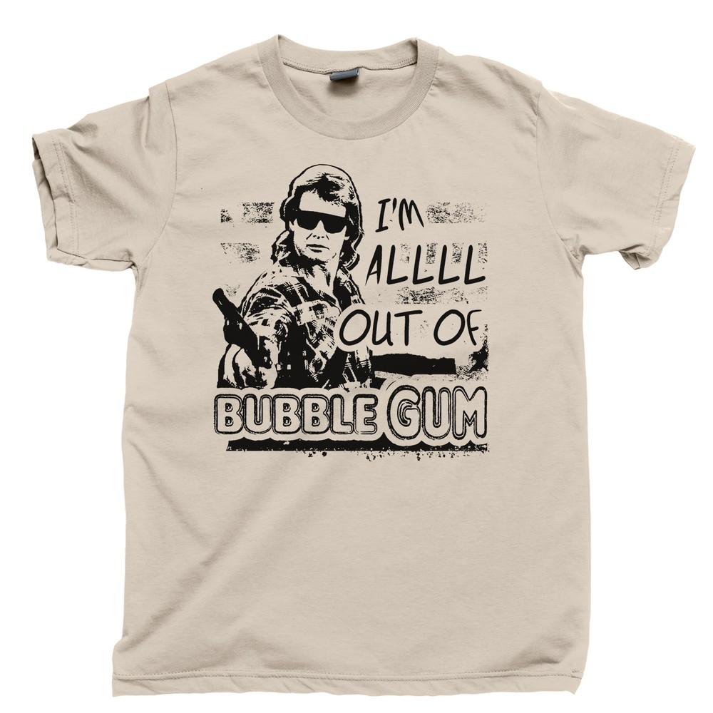 

IM ALL OUT OF BUBBLEGUM T Shirt Roddy Piper They Live John Carpenter Blu Ray DVD 2XL