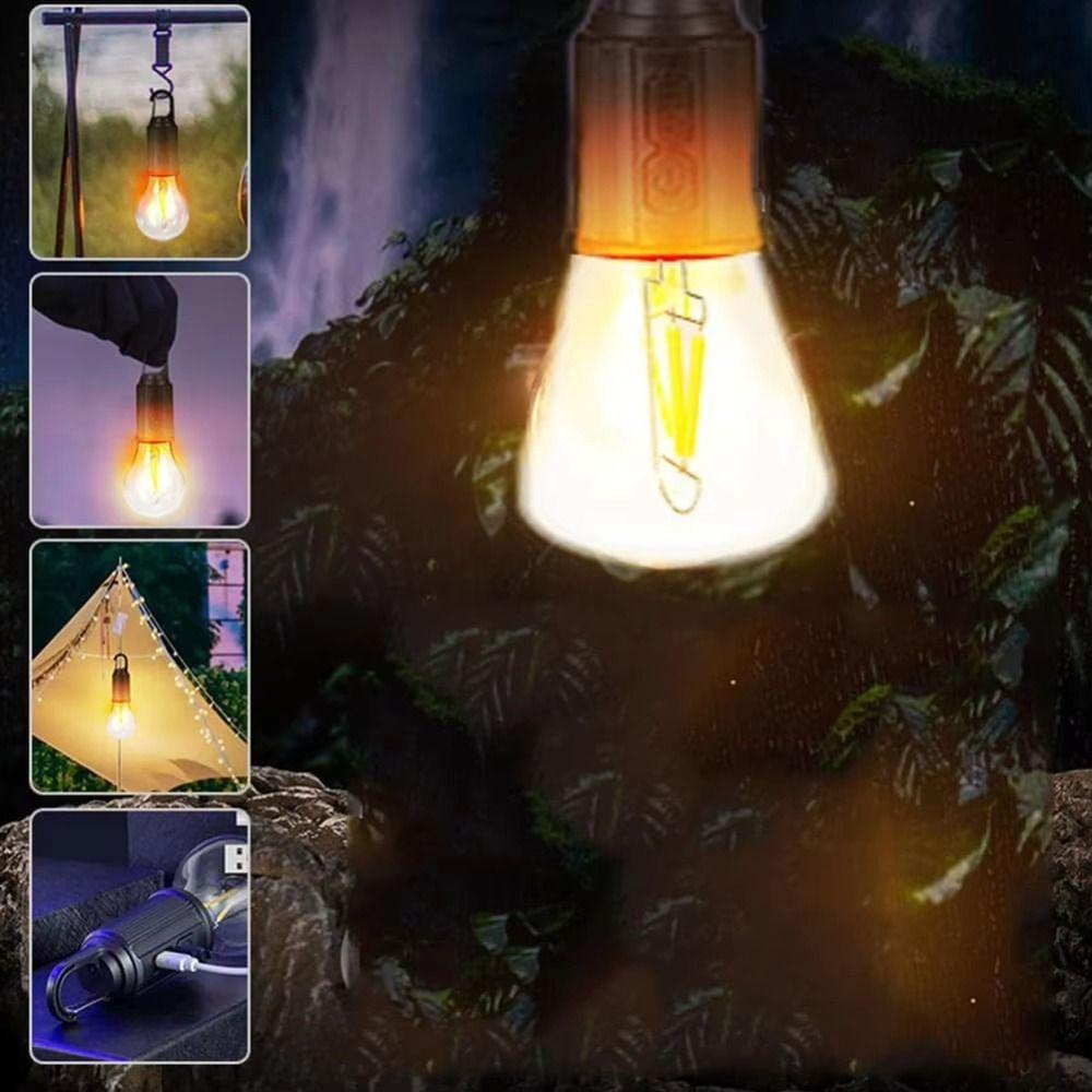 USB Rechargeable Solar Powered LED Lamp LED Light Camping Lamp Outdoor Activities