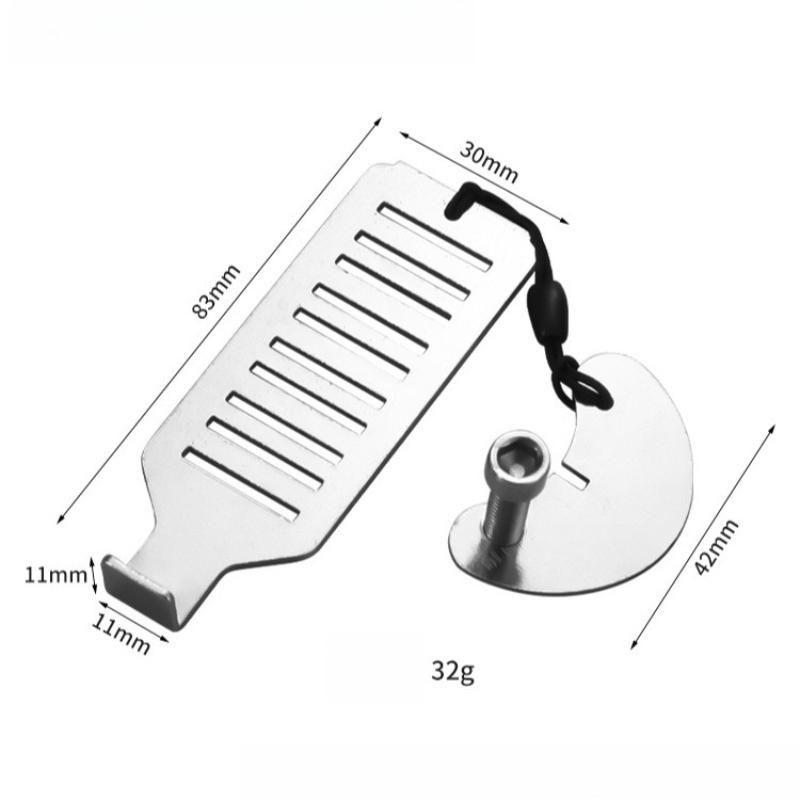 Portable Door Lock Double Hole Security Door Locker Safety Latch Metal Lock Home Room Hotel Anti Theft Security Lock Interior Mirrors 6