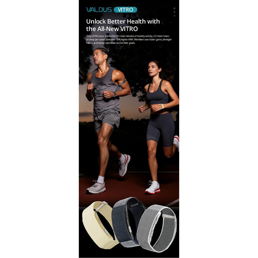 VALDUS New VITRO Smart Bracelet ECG Health Tracker Sports Fitness Heart Rate Blood Pressure Man Woman Wristband For ios Android