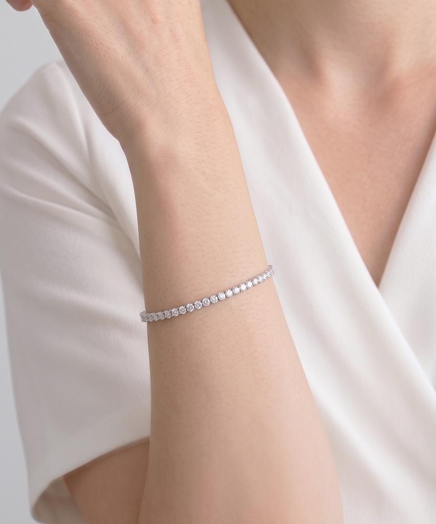 Dieuamour Essential Cubic Square Tennis Bracelet