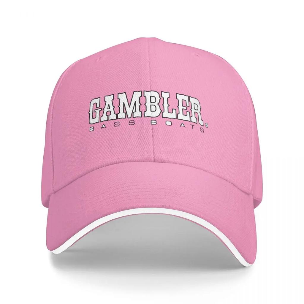 Gambler Bass Boats Black and White Baseball Cap Trucker Hat Icon Fashion Beach Man Womens