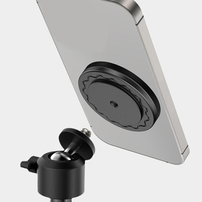 Flexible Universal Strong Magnetic Phone Mount Adapter for Phones with Cold Shoe & 1/4inch Screw Hole Compatibilities