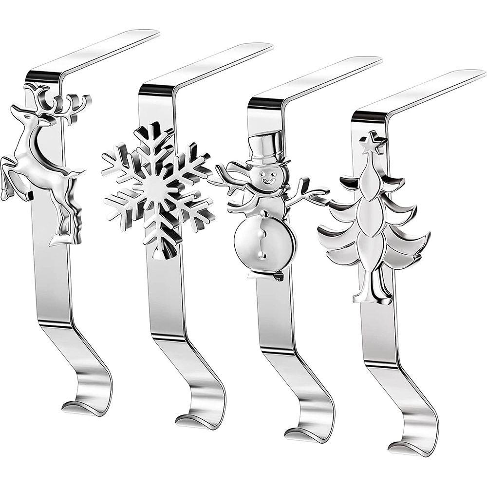 Stand Metal Multifunctional Sturdy Hanger Christmas Stocking Holders Stockings Clip Mantel Hooks