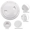 White ABS Round Deck Inspection Cover Access Hatch Cover For Marine Boat RV Yacht Screw Out Deck Inspection Plate 4/6/8 Inch