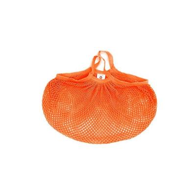 Organic Cotton Mesh Shopping Bag - Reusable Orange Shopping Bag
