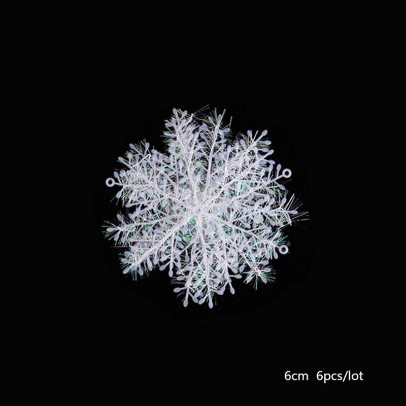 Christmas Snowflake Tree Decoration Window Ornament White Party Supplies