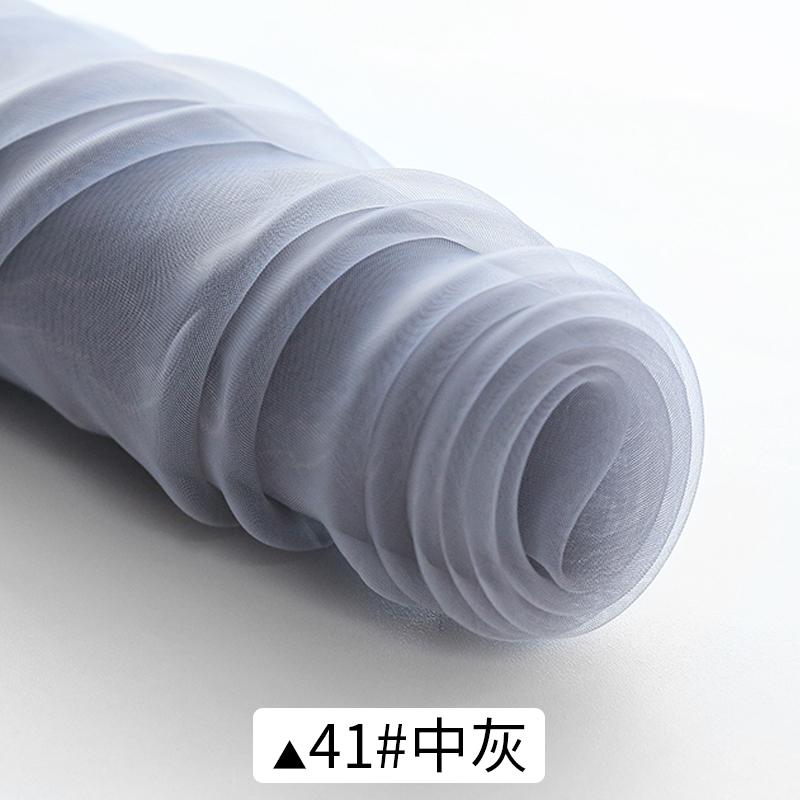 150x100/500cm Soft Transparent Organza Fabric For Wedding Decoration, Background Cloth, Handmade DIY Decorative Fabric TJ0031