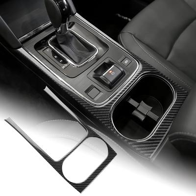 AIRSPEED Carbonfaser Innenraum Individualisierungs Teile für Subaru Front Becherhalter Panel Rahmen Stilvoll Einfache Montage mit Klebeband Typ Legacy/Outback