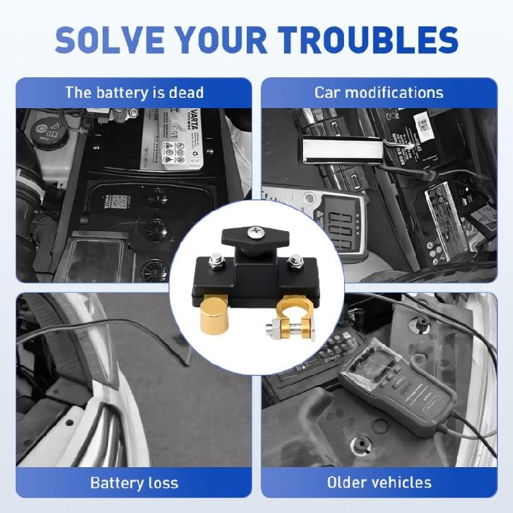 12V/24V Battery Shut Off Switches Isolator Battery Cut Off Car Battery Disconnect Switches Universal Switches Heavy Duty