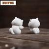 Yixing Zisha Ingot Cute Fortune Cat Tea Pet Vintage Fish Tank Landscaping Tea Figurine Play Toys Tea Statue Ornaments Supplies