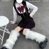 Faux Furs Leg Warmer,Y2K Warm Cozy Fuzzy Leg Warmer Boot Cuffs Cover for Womens