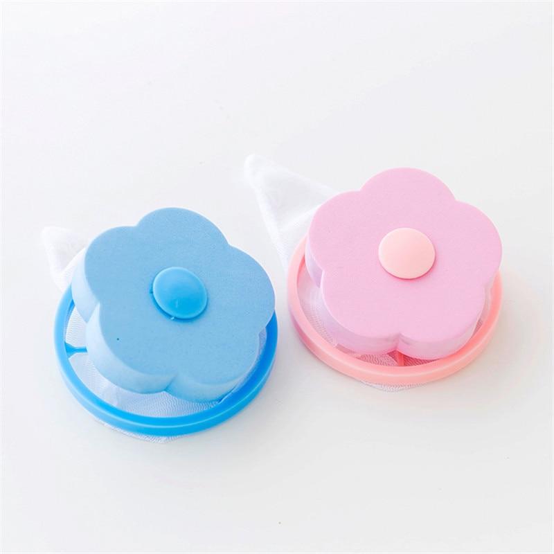Washing Machine Hair Removal Floating Pet Fluff Filter Reusable Mesh Dirty Collection Bag