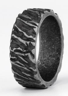 New Viking Style Vertical Stripe Texture Unisex Ring style 7