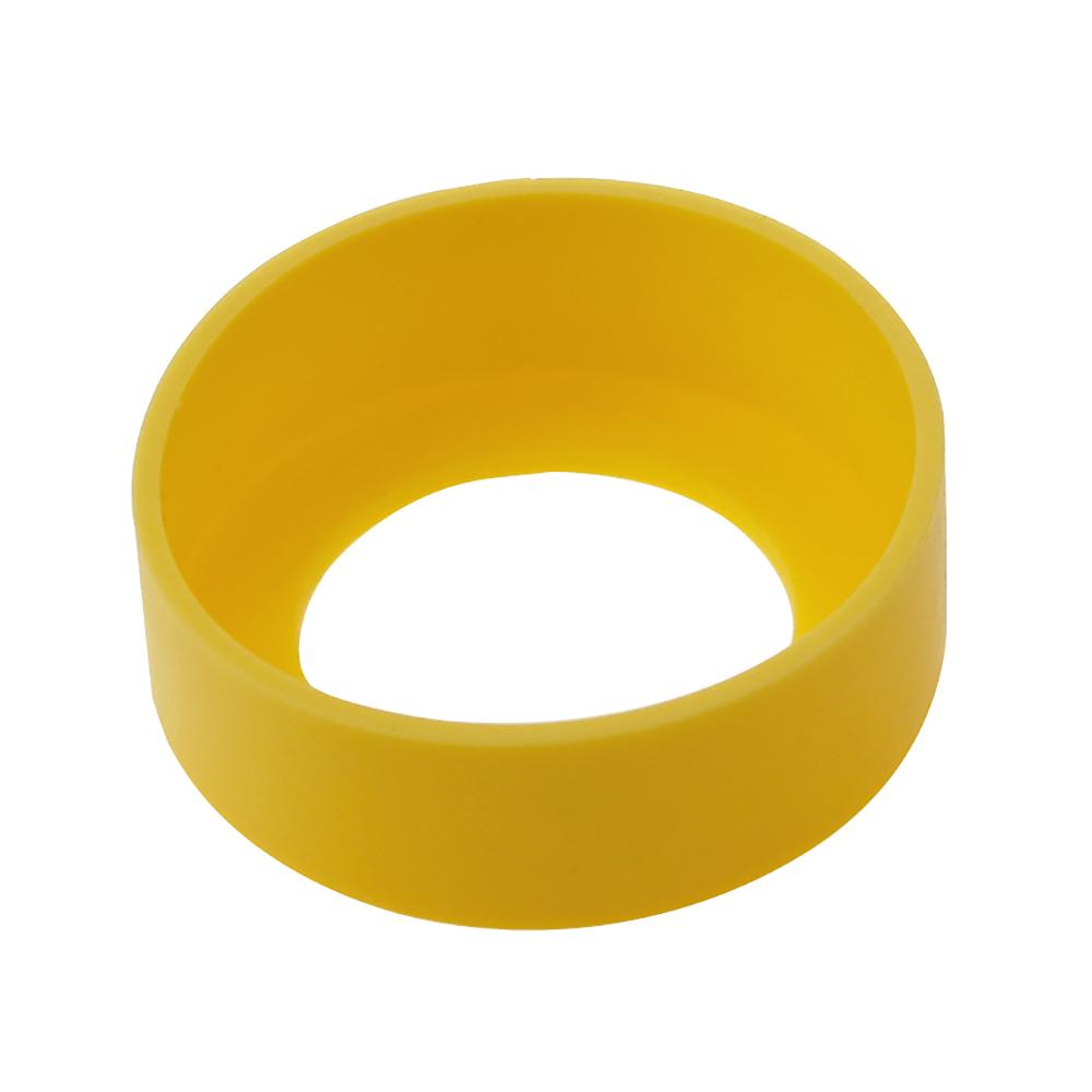 1Pc 6.5CM 28 Solid Color 13.5G Silicone Cup Bottom Cover Water Protective Support Anti Scald Round Odorless Fall Thermostability