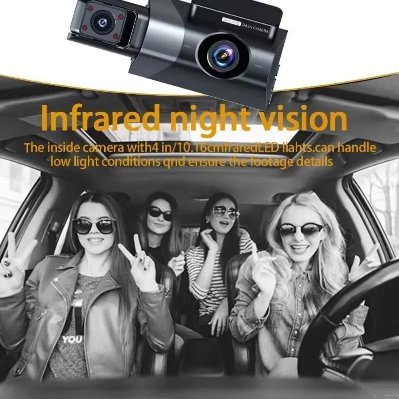 Motion Detection Car Camera Black Box Dash HD 1080P Cam Dashcam G-Sesor 360 ° Lens Rotation Dvr 3 Inch with WiFi Night Vision