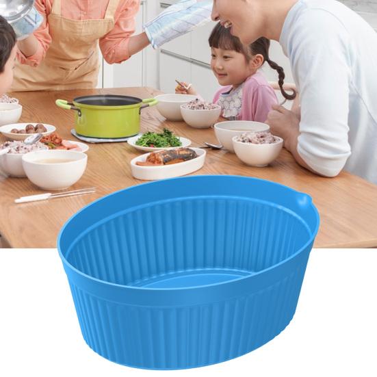 Komfyrforing Praktisk Gjenbrukt Ensfarget 7QT 8QT Slow Compartment Pan Kjøkkentilbehør