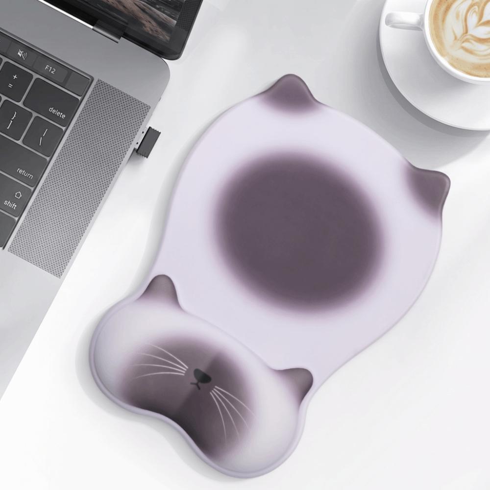 Non Slip Mouse Pad Wrist Rest Cartoon Cat Non-slip Mouse Pad Universal Mouse Mat Wrist Rest Office American Luo Meow
