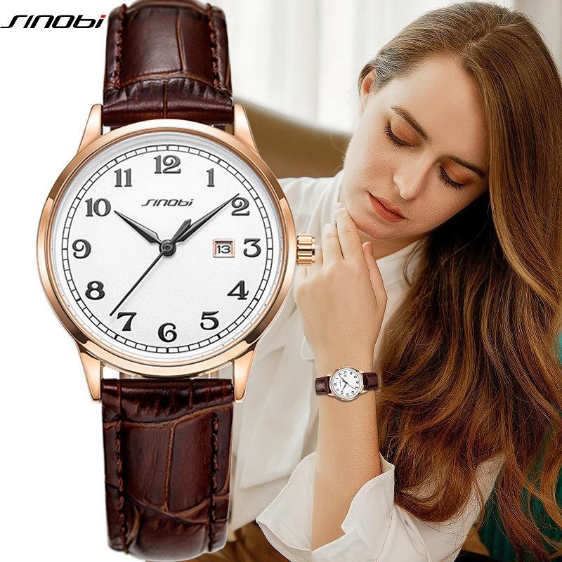 Ladies Watch Niche Premium Retro Watch Waterproof Calendar Quartz Watch 9872