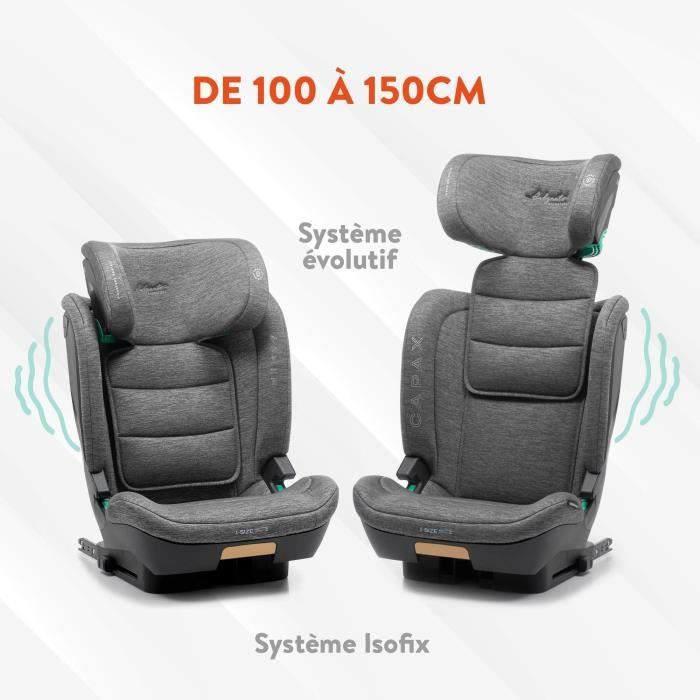 Car Seat - BABYAUTO - CAPAX GREY DOBBY - 4-12 Years - I-Size - 100-150 Cm