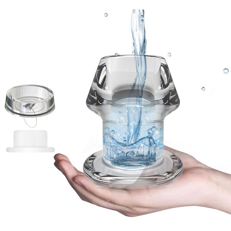 Dutý anální kolík s odpovídající zátkou Klystýr Anální expandér Anální kolík Peep Vagina a Anus Dilatace SM Sexuální hračka Hračky pro anální sex Žena