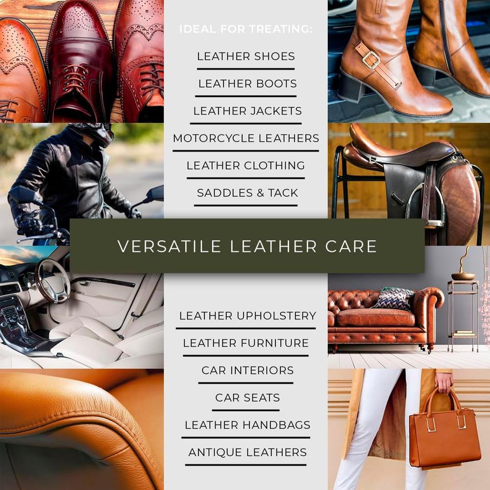 Mink Oil Cream Car Leather Seat Maintenance Oil Clean Cream Interior Polishing Stain Removal Refurbished Leather Sofa Cleaning