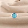 Swiss Blue Topaz Gemstone 925 Sterling Silver Handmade Jewelry Designer Ring For Girlfriend RR-75-13