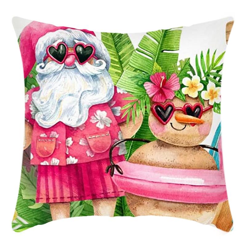Christmas Nordic Style Santa Claus Pillowcase Home Sofa Cushion Car Cushion Cartoon Christmas Pillowcase