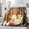 Moomin Temalı Baskılı Battaniye - Kanepe, Yatak, Seyahat ve Dış Mekan Kullanımı İçin Mükemmel | Makinede Yıkanabilir, Rahat ve Dayanıklı.