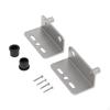 2 L-brackets for Woodworking, Sturdy Shelf Brackets, Corner Connectors Cabinets, Easy Assembly