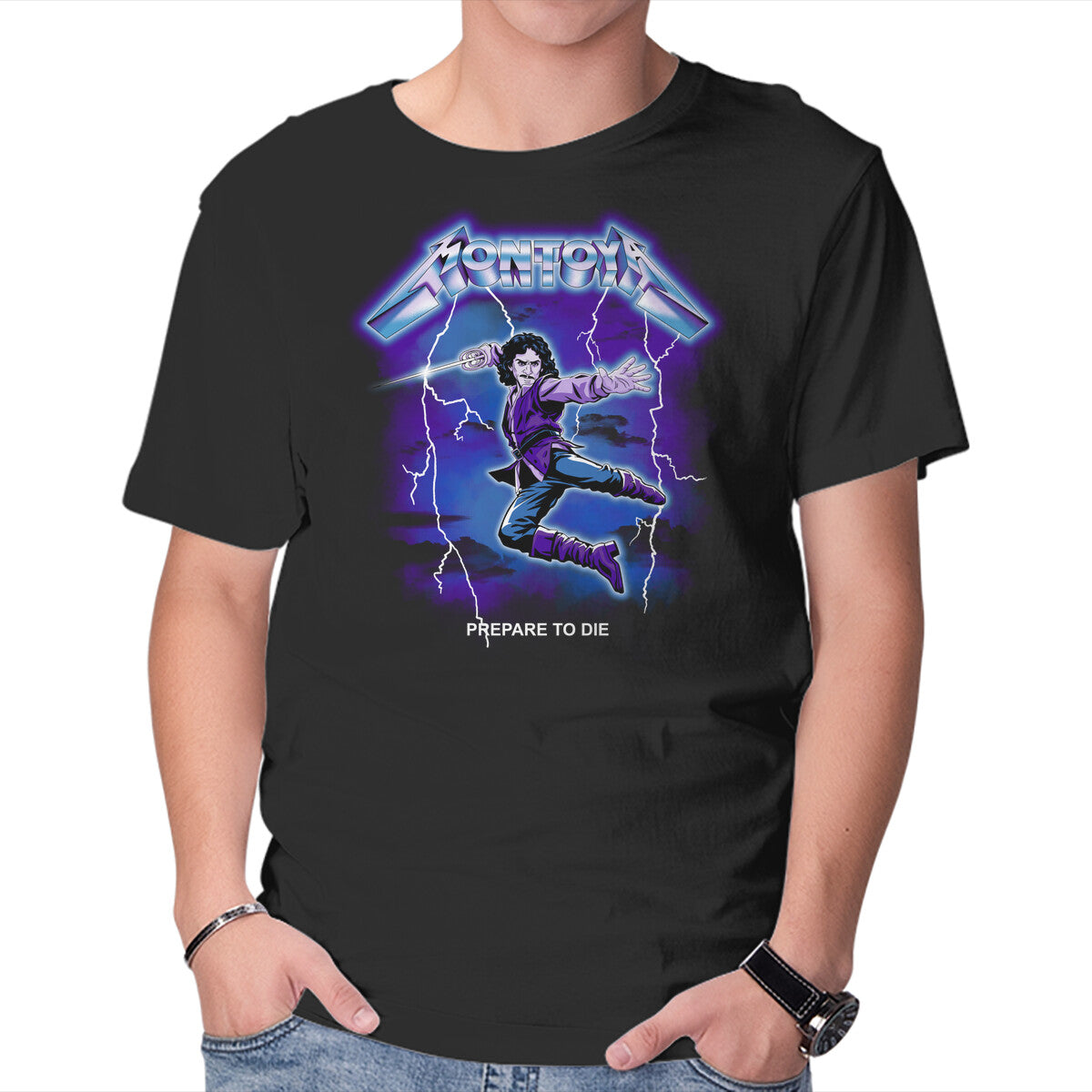 Unisex Crew Neck T-Shirt Metal Revenge Graphic Short Sleeve Casual Tee S