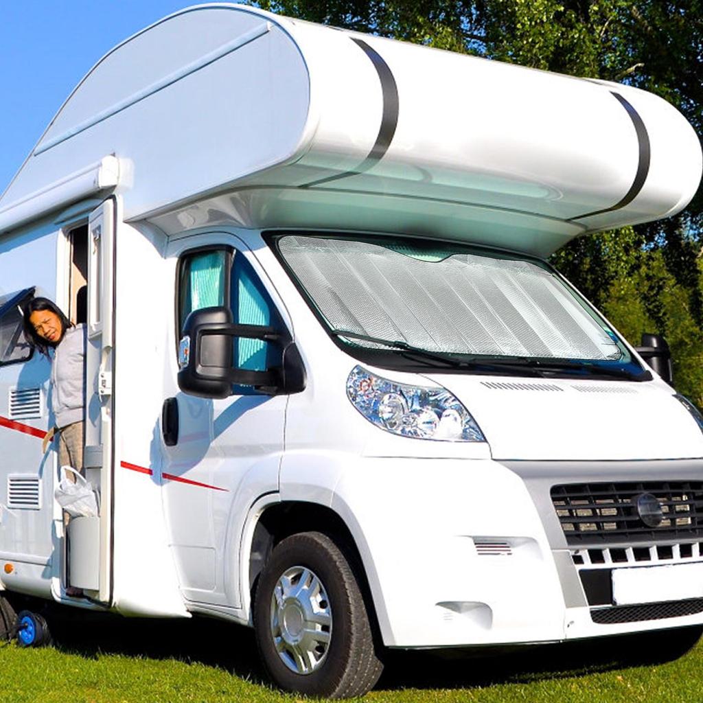 Windshield Sun Shade-Car Window Shades Blocking Double-Sided Aluminum Foil for Cars,SUV,RV,Truck & Car Accessories