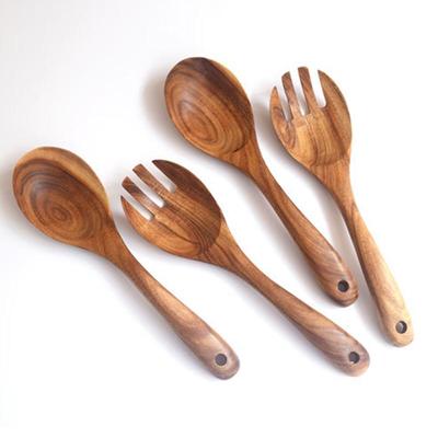 Acacia Wood Spoon and Fork Set