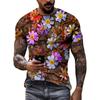Moda Nuovo Retro Stile nazionale magliette grafiche Tendenza estiva Uomo Casual streetwear Personalità harajuku Stampa O-Collo Tees Top